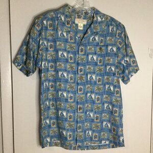Boca Classics Island Wear Short Sleeved Tropical Silk Shirt